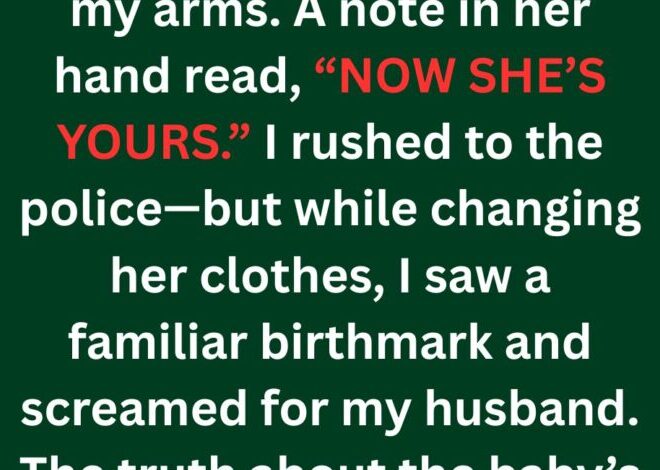 I Woke Up Holding an Abandoned Baby—Then I Recognized the Birthmark
