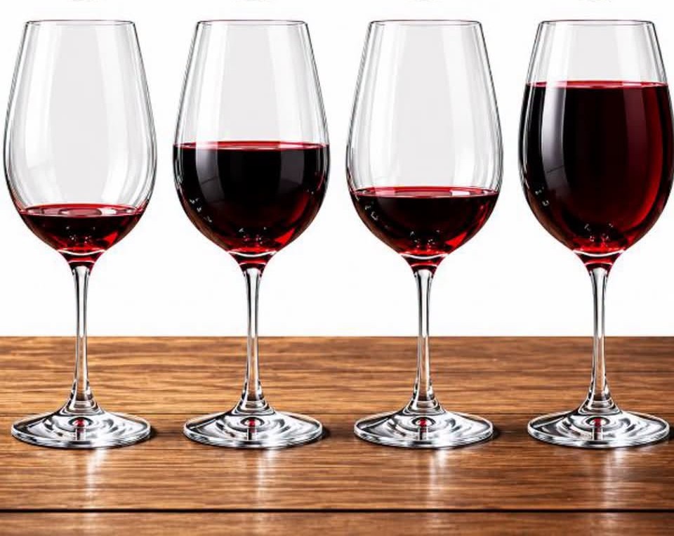 Which glass is filled correctly?