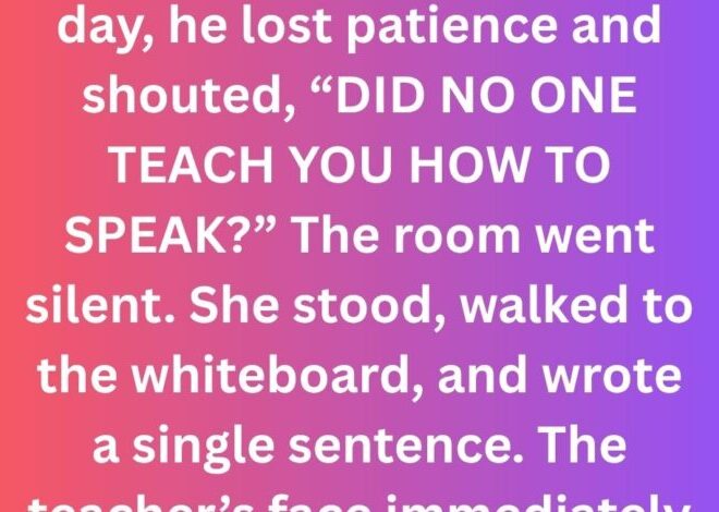 The Silent Student Wrote One Sentence That Left Her Teacher Speechless