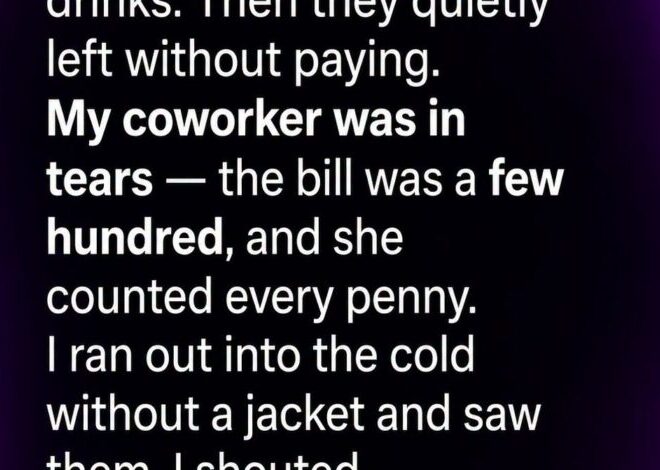 I Chased After Two Diners Who Didn’t Pay, but the Truth Stopped Me Cold