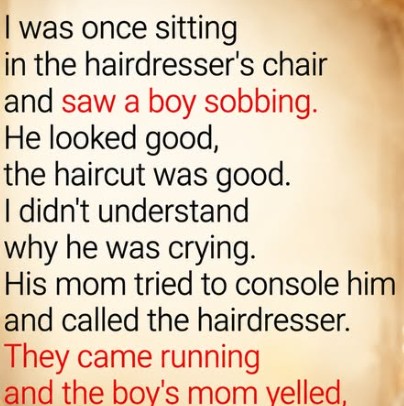 The Haircut Was Never the Reason He Was Crying