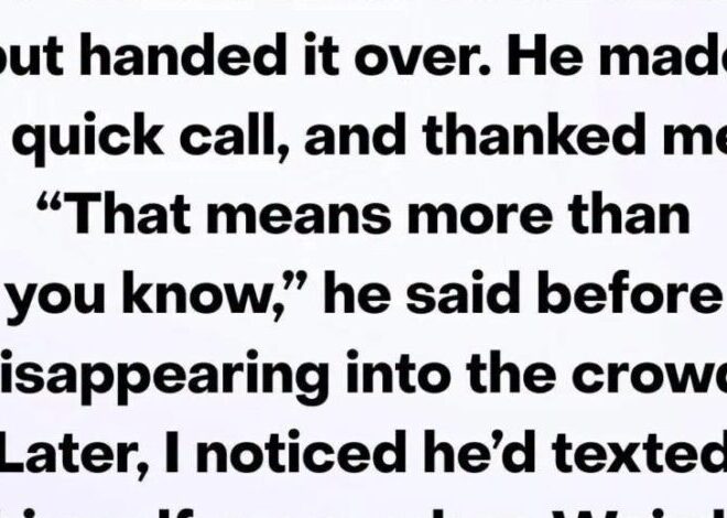 He Asked to Borrow My Phone—Two Weeks Later, His Message Shattered Me