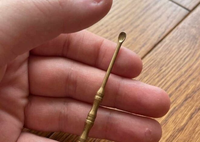 I found this tiny brass SPOON in my mother’s old drawer, but i have no idea what it is. does anyone know?