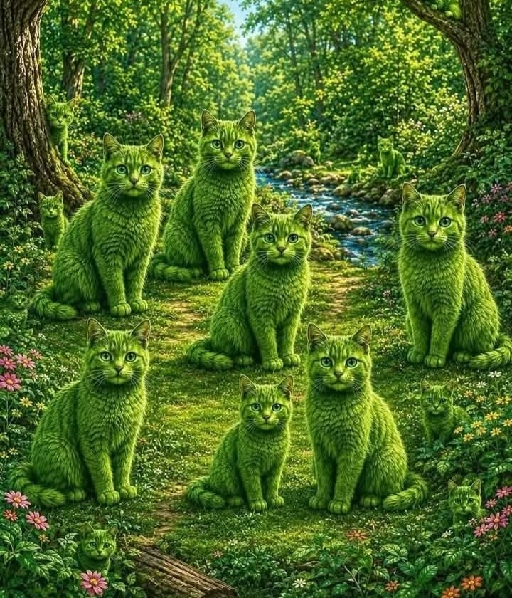 How Many Green Cats?