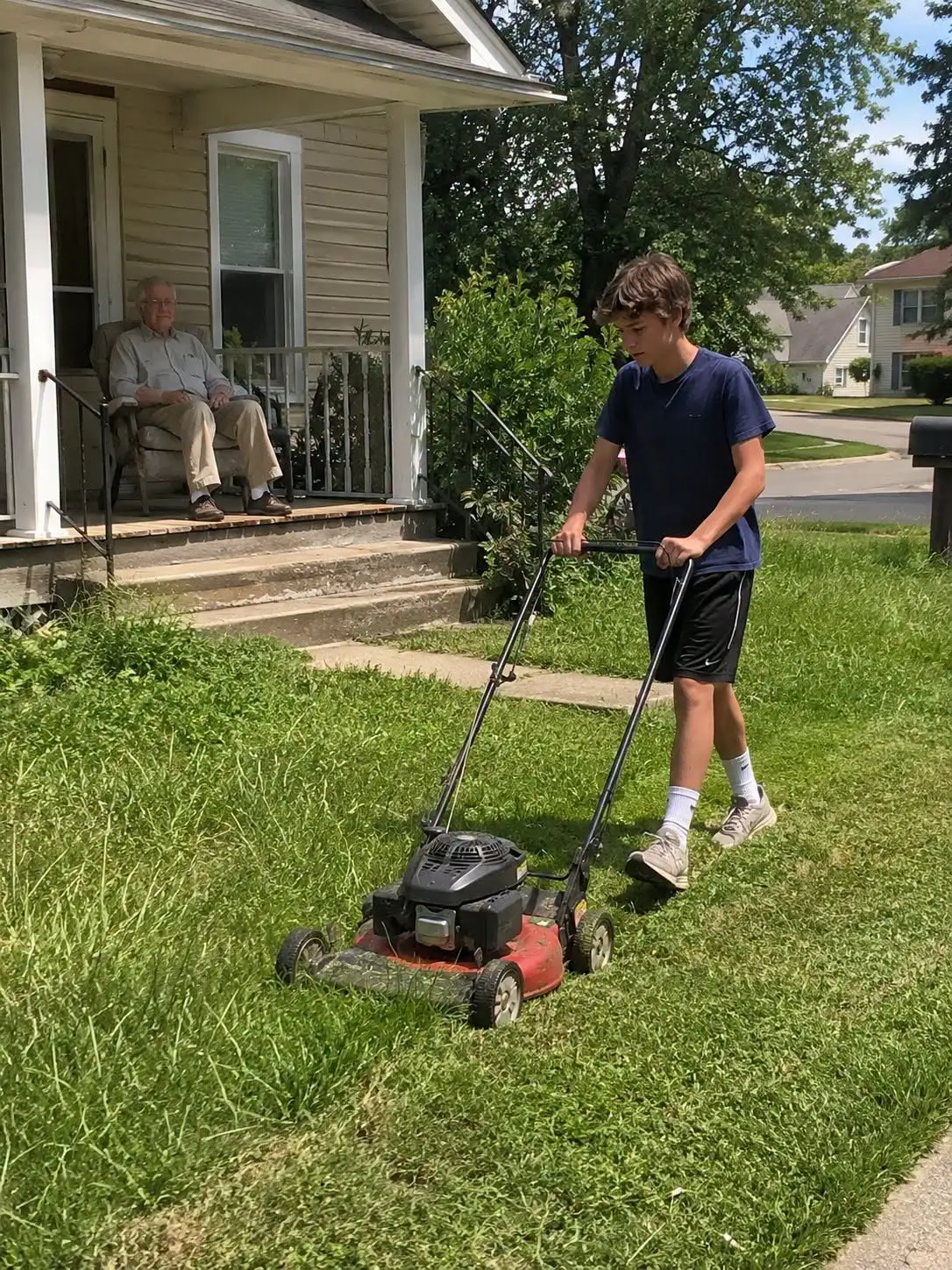 My Son Mowed Our Elderly Neighbor’s Lawn for Free for Four Years, Then a Lawyer Found Him at the Funeral