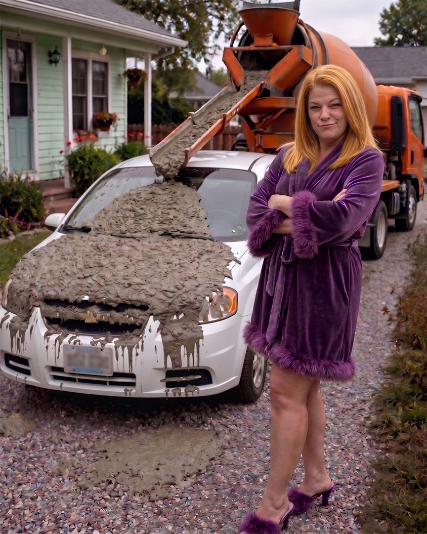 My Neighbor Poured Concrete Over My Car for “Blocking Her Lake View” — Then My 8-Year-Old Daughter Made Her Pay Three Times Over
