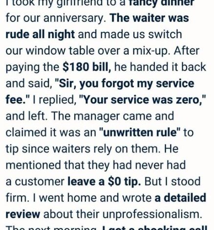 I Took My Girlfriend to a Fancy Restaurant for Our Anniversary — Then They Called Me Out for Leaving No Tip