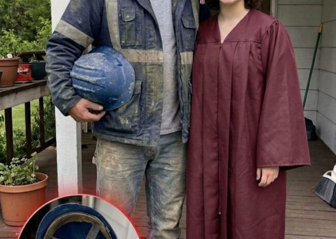 My construction worker dad left just 20 minutes before my college graduation for an “emergency” he refused to explain — three years later, I found the truth hidden inside his old hard hat