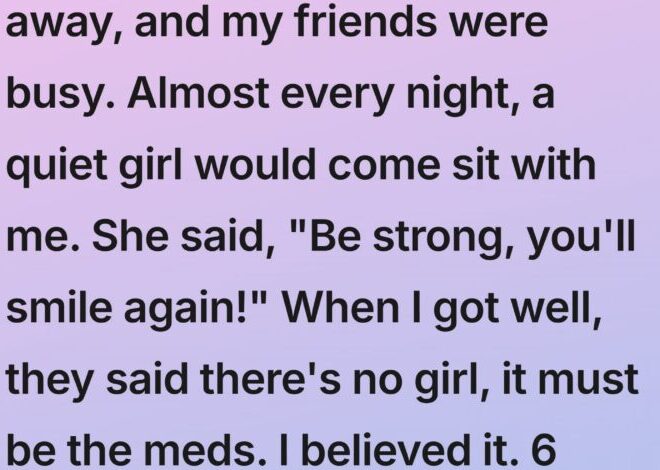 The Girl Who Sat Beside Me When I Had No One