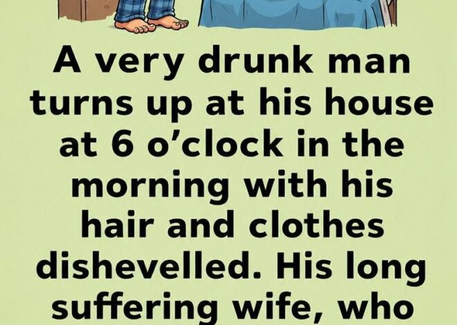 A very drunk man