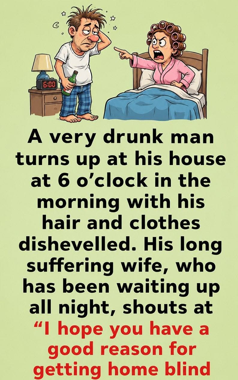 A very drunk man
