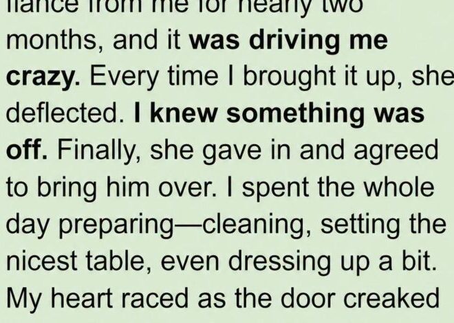 My Daughter Brought Her Fiancé Home to Meet Us – I Nearly Fainted When I Saw His Face