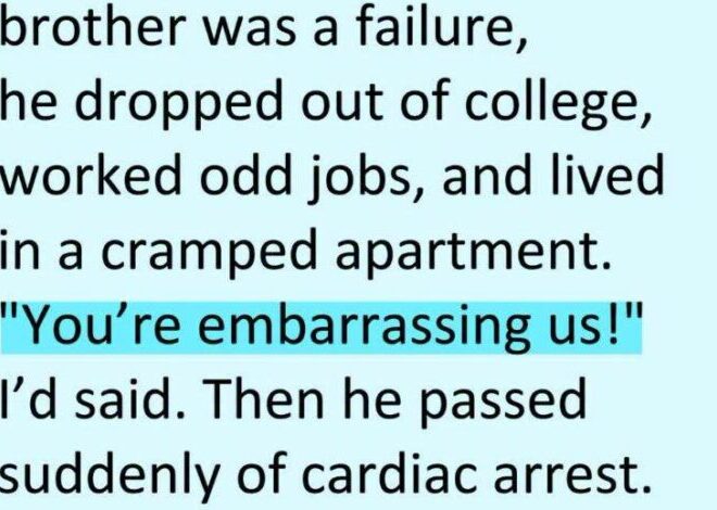 I Thought My Brother Was a Failure Until His Death Revealed the Truth