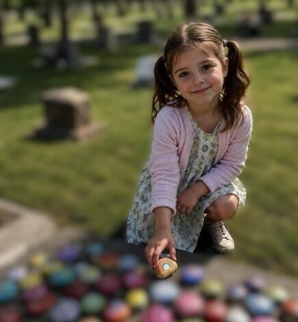 Every Sunday, My Daughter Left a Painted Rock on Her Late Father’s Grave – One Morning, Every Rock Was Gone Except One, with a Tiny Brass Key and a Folded Note Hidden Beneath It