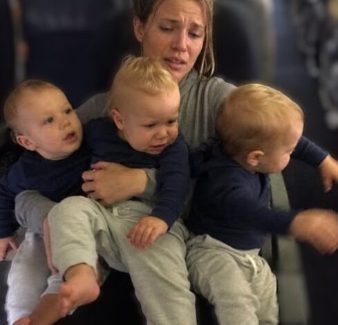 My Husband Booked Himself a Business-Class Seat and Sent Me to Economy with Our 1-Year-Old Triplets – 10 Minutes After Takeoff, Karma Made Him Regret Everything He’d Done