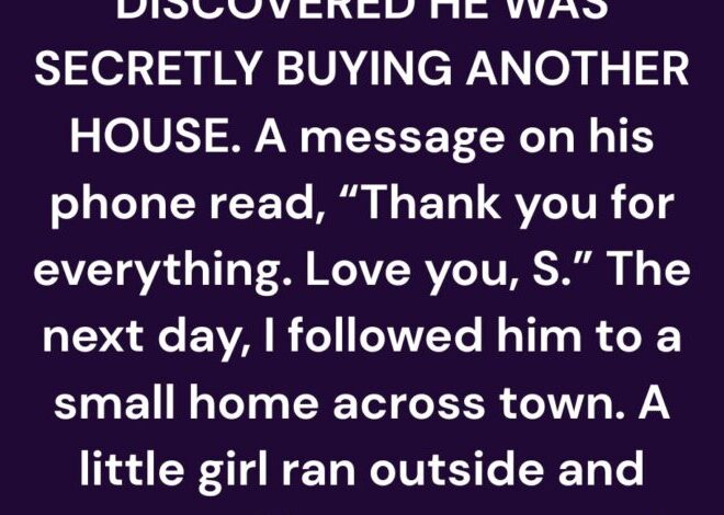 The Second House My Husband Hid From Me