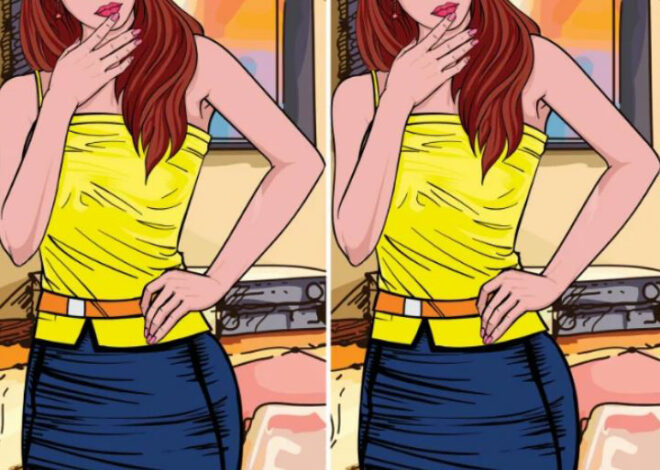 Spot 1 Difference: Girl in Yellow.