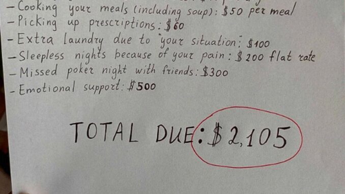 After My Surgery, I Found a Bill for ‘Expenses of Taking Care’ of Me Taped to the Fridge – So I Taught My Husband a Lesson in Return Posted on August 27, 2025 Byadmin