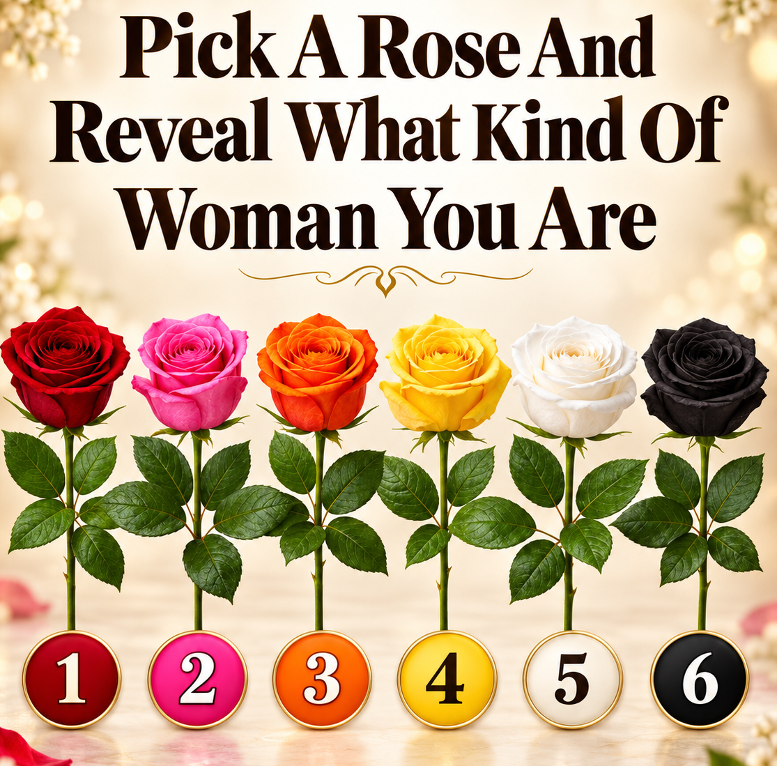 Choose a Rose and Discover the Hidden Side of Your Personality