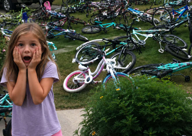 My 8-Year-Old Gave Our Elderly Neighbor Her Old Bike—The Next Morning, Our Entire Yard Was Covered in Bicycles