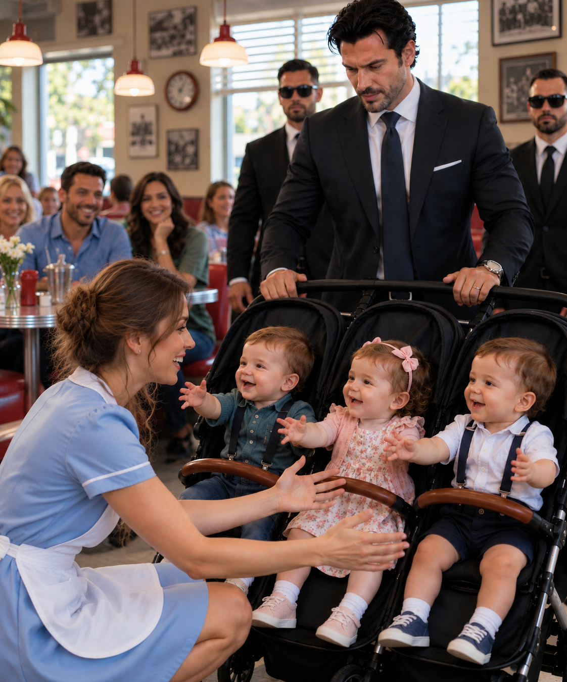 The Hospital Told Me My Triplets Were Gone—14 Months Later, Three Toddlers in a Crowded Diner Called Me “Mama.” Then a DNA Test Revealed the Truth No One Expected