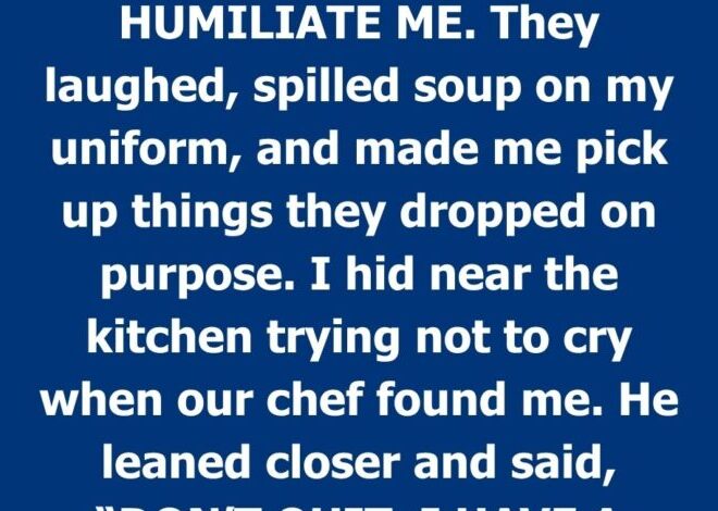 My Cheating Ex Came to Humiliate Me at Work—Then the Chef Stepped In