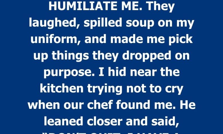 My Cheating Ex Came to Humiliate Me at Work—Then the Chef Stepped In
