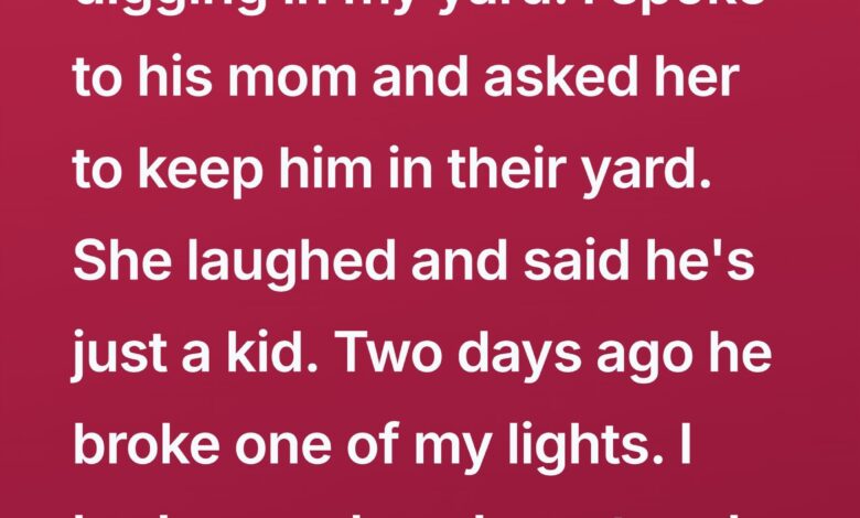 The 7-Year-Old Who Kept Digging in My Yard—Until His Mother Took Me to Court