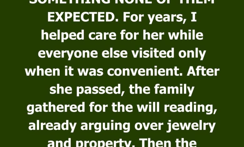 My Husband’s Family Mocked Me—Then Grandma’s Will Changed Everything
