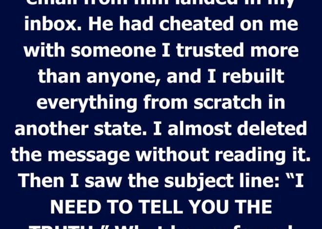 The Email My Ex Sent Six Years Later