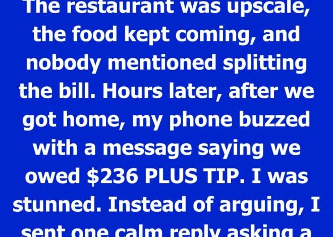 The Birthday Dinner Bill Nobody Expected