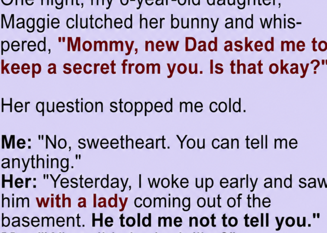 Three years after my husband passed away, I found love again. Then one day, my daughter said, “Mommy, the new dad asked me to keep a secret