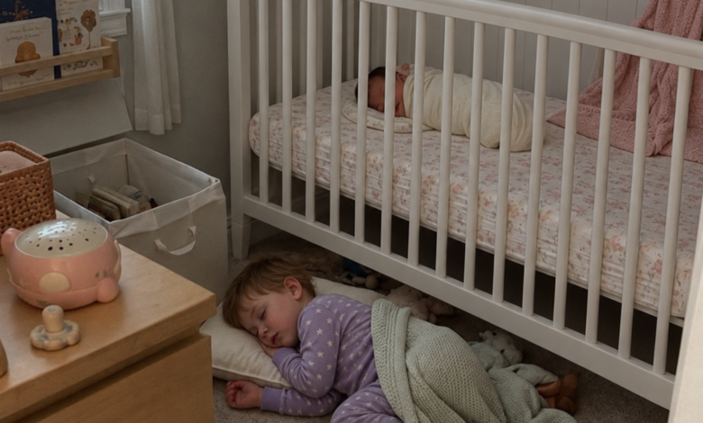 My 7-Year-Old Son Started Sleeping Under His Newborn Sister’s Crib – When I Heard What He Was Whispering to Her at 2 AM, I Went Pale