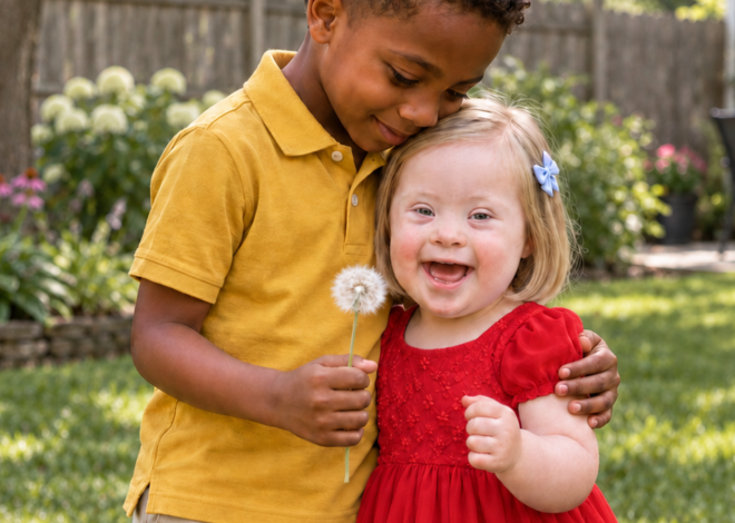 My 8-Year-Old Son Gave Up His Lunch Money to Buy a Little Girl with Down Syndrome a Red Birthday Dress – The Next Morning, Our Lawn Was Covered with Lunchboxes, but What Was Inside the Biggest One Made Him Go Pale