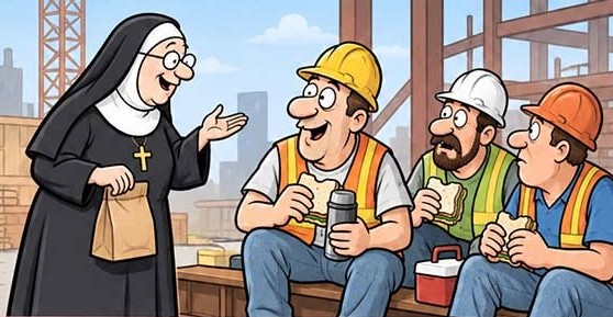 An old nun who was living in a convent