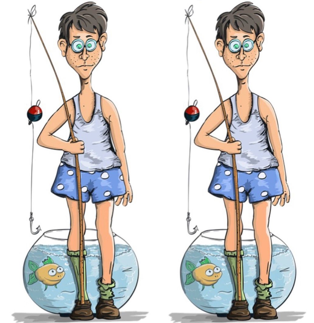 Find 1 Difference: The Funny Fisherman Challenge!
