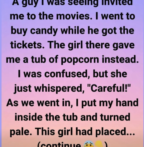 The popcorn warning that ended up saving me.