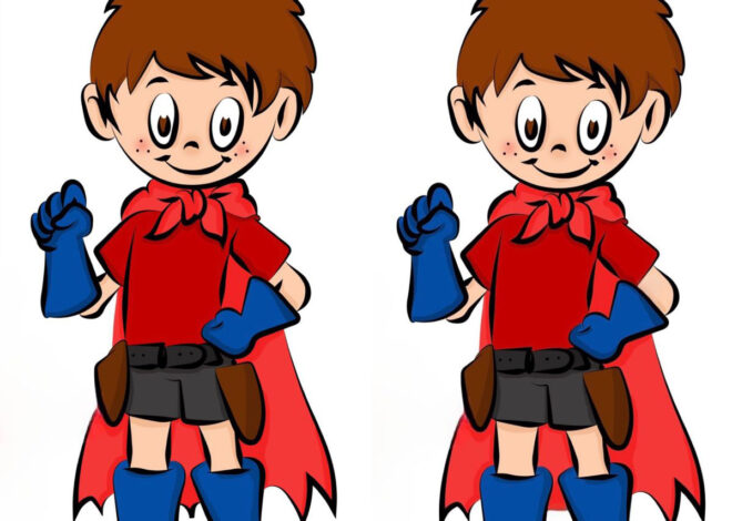 Spot the Difference: The Little Superhero Challenge!
