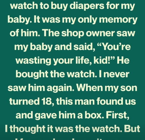 I Sold My Father’s Watch To Buy Diapers For My Baby—18 Years Later, It Returned To Me In The Most Unexpected Way