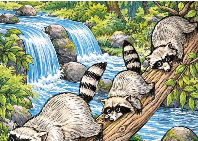 Can You Find the Hidden Bird in the Raccoon Forest?