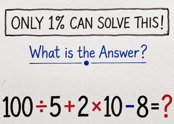 Only 1% Can Solve This Math Puzzle!