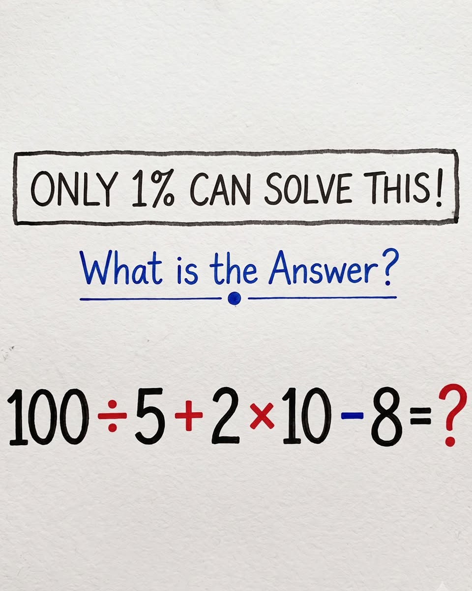Only 1% Can Solve This Math Puzzle!