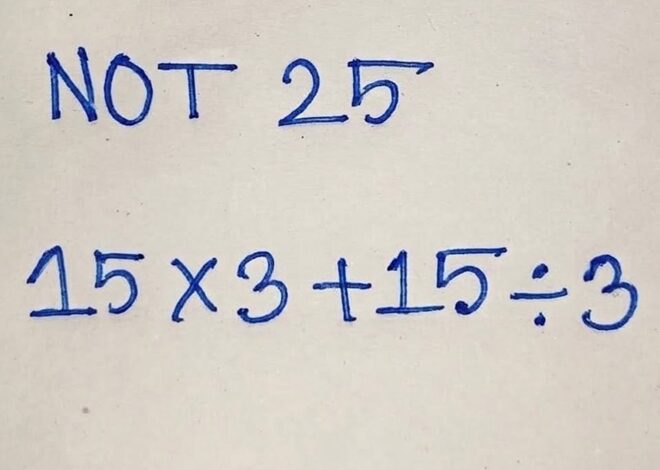 Can You Solve This Math Trick?