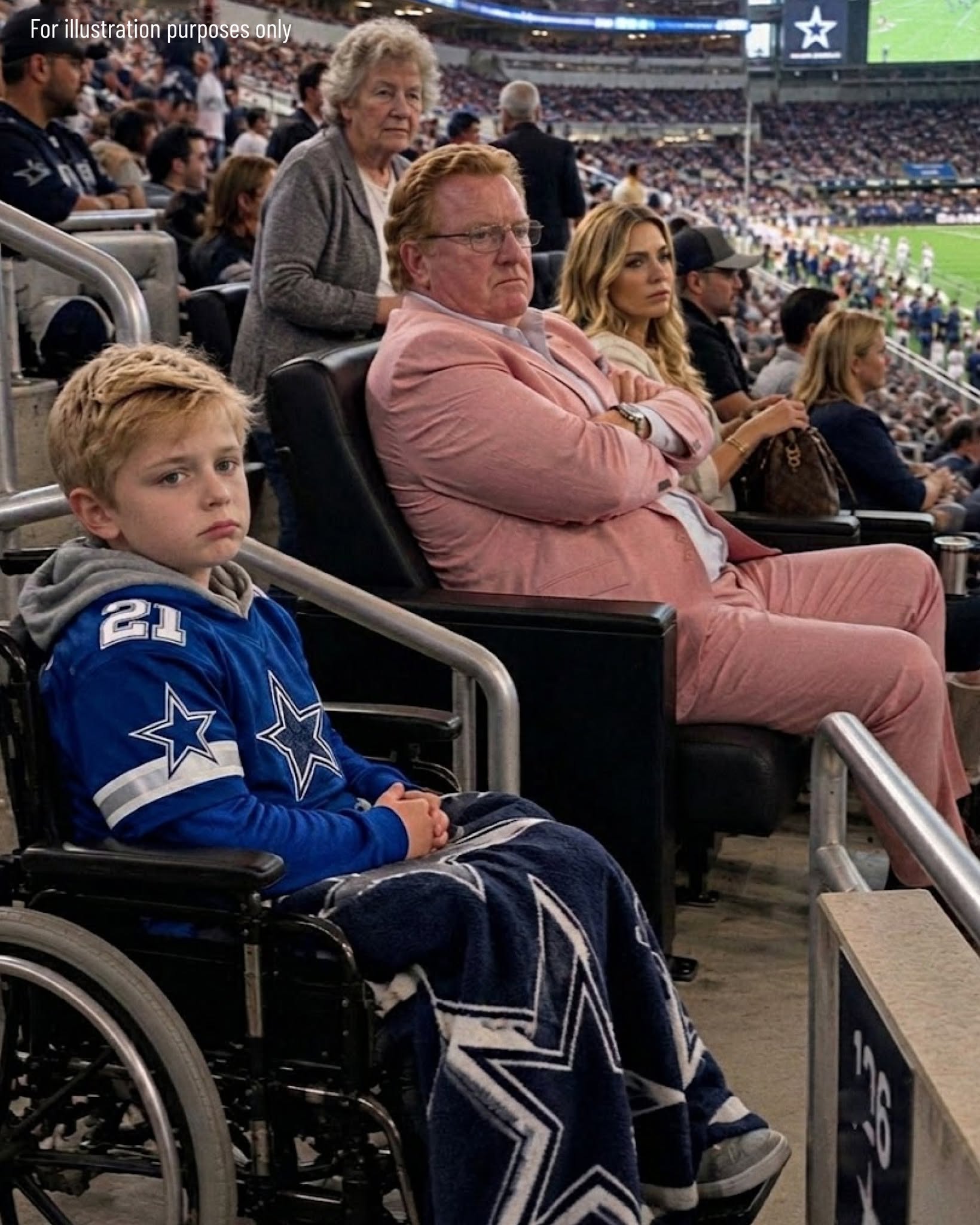 A wealthy man took the accessible seats I bought with nearly my last savings for my son in a wheelchair and told us to sit somewhere else then a quiet elderly woman stepped in