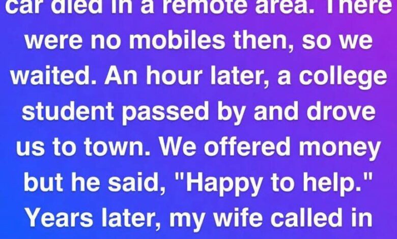 A Stranger Saved Us at 2 AM—Years Later, We Realized Who He Became