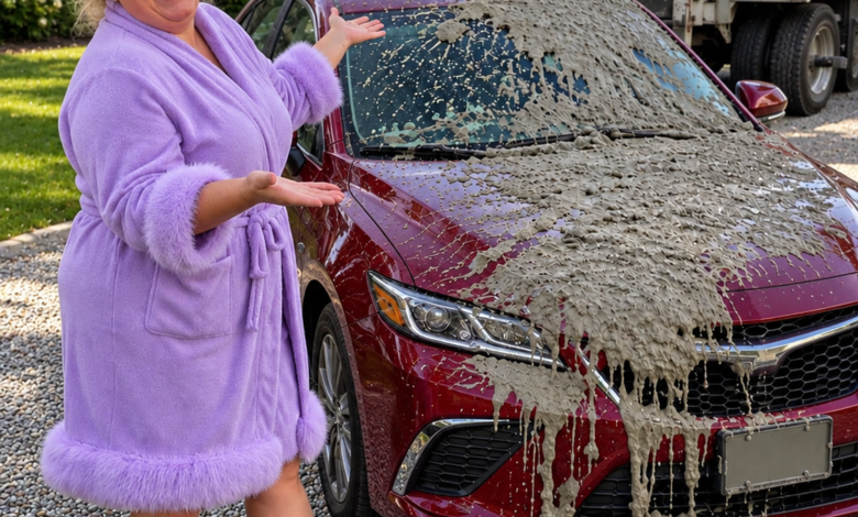 My Neighbor Covered My Car in Concrete for ‘Blocking Her Lake View’ – Then My 8-Year-Old Daughter Wiped the Smile off Her Face