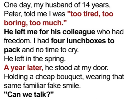 My Husband Left Me and Our 4 Kids for His Colleague — A Year Later, He Knocked on My Door