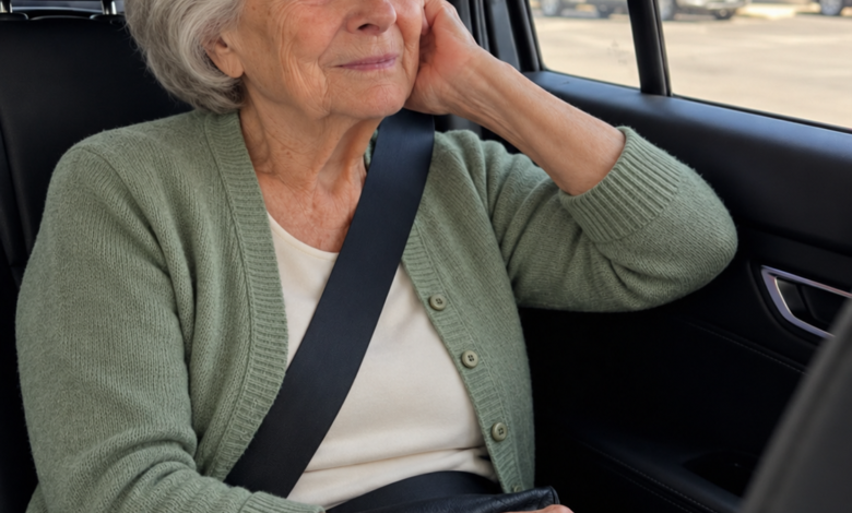 A Driver Took an 82-Year-Old Woman to Sit Outside the Same Diner Every Week – But on the Fourth Trip, a Stranger Handed Her an Object That Made Her Sob