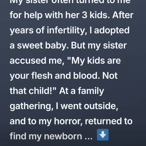 My Sister Said My Adopted Daughter Wasn’t “Real Family”—Then She Took My Baby and Claimed Her as Her Own