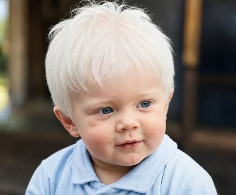 The White-Haired Boy the World Noticed, and the Child Behind the Photos